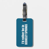 私はバークレーの春ウェストバージニアにいる ラゲッジタグ (裏面縦)