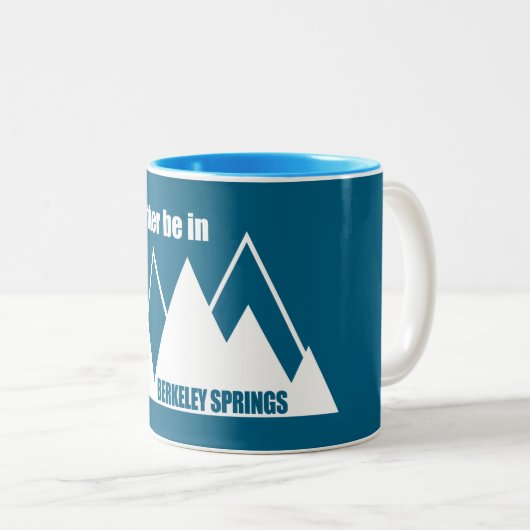 私はバークレー春マウンテンにいたい ツートーンマグカップ (正面右)