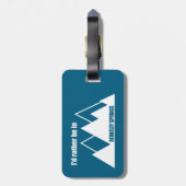 私はバークレー春マウンテンにいたい ラゲッジタグ (裏面縦)