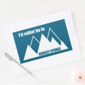 私はバークレー春マウンテンにいたい 長方形シール (封筒)