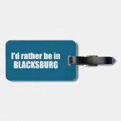 私はバージニア州のブラックスバーグに行きたい ラゲッジタグ (裏面横)