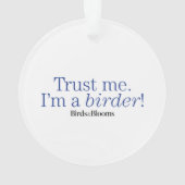 私はバーダーです オーナメント (裏面)