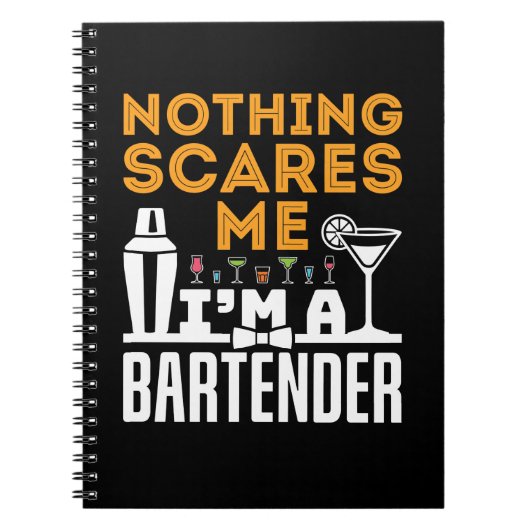 私はバーテンダーだから何も怖くない ノートブック (正面)
