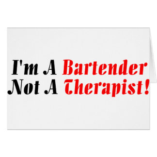 私はバーテンダーだ