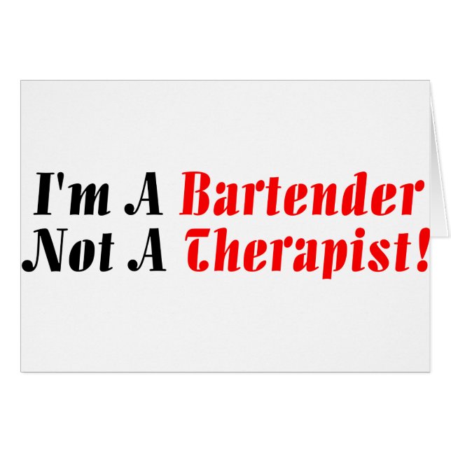 私はバーテンダーだ (正面横)