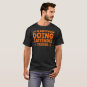私はバーテンダーをやっているバーテンダー Tシャツ (正面フル)