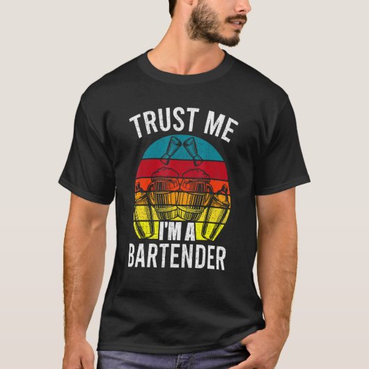 私はバーテンダー バーテンダー バー Tシャツ (正面)