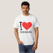 私はバーバラが大好き Tシャツ (正面フル)
