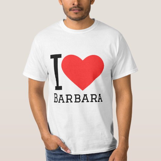 私はバーバラが大好き Tシャツ (正面)