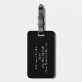 私はバーピーズを愛するフィットネス ラゲッジタグ (裏面縦)