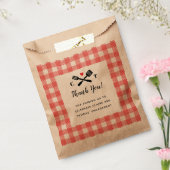 私はバーベキューの赤いピクニックを好む フェイバーバッグ (封をした状態)