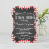 私はバーベキューを行素朴婚約パーティ 招待状 (スタンド正面)