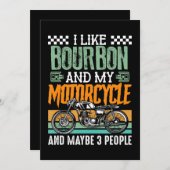 私はバーボンとバイクが好きで、たぶん シーズンカード (正面/裏面)