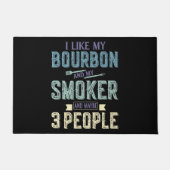 私はバーボンと私の喫煙者が好きで、3人くらいのBBQが好きです。 ドアマット (正面)
