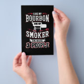 私はバーボンと私の喫煙者と多分3人が好き チラシ (ハンドル)