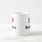 私はバーミンガムが大好きです コーヒーマグカップ (中央)