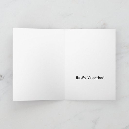 私はバ与えンタインのリスの私の木の実をしたい カード (内部)