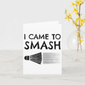 私はバ来ドミントン選手のシャトルスポーツSmを粉砕する カード (黄色い花)