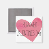 私はバ生き延びレンティンデイジョークのマグネット マグネット (正面/裏面)