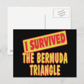 私はバ生き延びーミューダ三角形 ポストカード (正面/裏面)