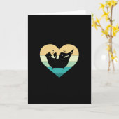 私はバ読スタブが大好き カード (黄色い花)