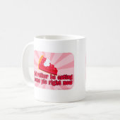 私はパイがほしいと思います! コーヒーマグカップ (正面左)