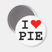 私はパイが大好き(黒レタリング) マグネット (正面/裏面)