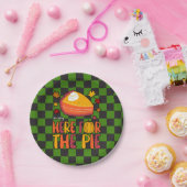 私はパイのためだけにここにいる:感謝祭おもしろい ペーパープレート (パーティー)