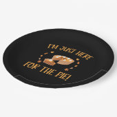 私はパイの感謝祭のためにちょうどここにいる ペーパープレート (アングル)