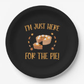 私はパイの感謝祭のためにちょうどここにいる ペーパープレート (正面)