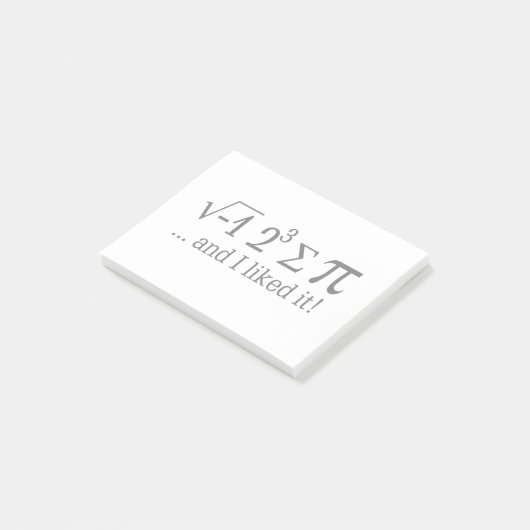 私はパイを食べ、それをタイポグラフィ好みました ポストイット (アングル)