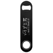 私はパイを食べ、黒のそれを好みました スピード栓抜き (正面)