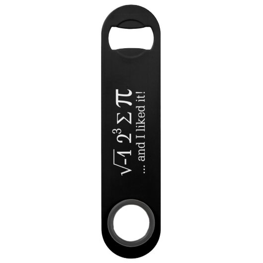 私はパイを食べ、黒のそれを好みました スピード栓抜き (正面)