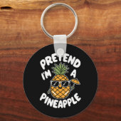 私はパイナップルだ キーホルダー (正面)