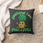私はパイナップルのフリ – & おもしろい Cute Tropical クッション (ブランケット)
