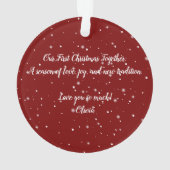 『私はパイロットが大好き』、航空、シンプルパーソナライズされた、 オーナメント (裏面)