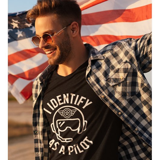 私はパイロット、ユーモア、引用文として識別すおもしろいる Tシャツ