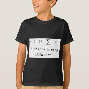 私はパイ数学のワイシャツを食べました Tシャツ