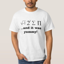 私はパイ真面目な数学のTシャツを食べました Tシャツ