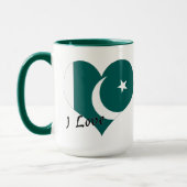 私はパキスタンを愛します マグカップ (左)