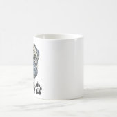 私はパグが大好き |かわいい犬のオーナー コーヒーマグカップ (中央)