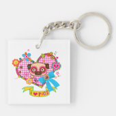 私はパグが大好き！キーホルダー キーホルダー (裏面)