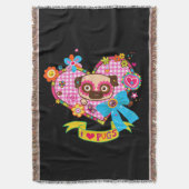 私はパグが大好き！スロー スローブランケット (正面縦)