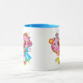 私はパグが大好き！マグ マグカップ (中央)