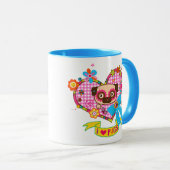 私はパグが大好き！マグ マグカップ (正面右)