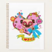 私はパグが大好き!Planner プランナー手帳 (正面)