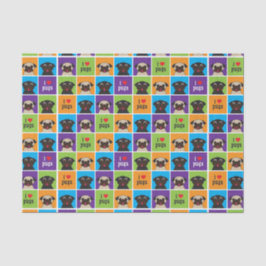 私はパグ色の正方形のティッシュの覆いを愛します 薄葉紙