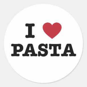 私はパスタを愛します ラウンドシール