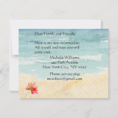 私はパステルエレガントフローラ予算の移動 案内状 (裏面)