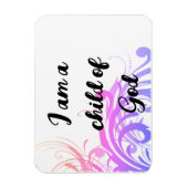 私はパステルフローリッシュマグネットの神の子である マグネット (縦)